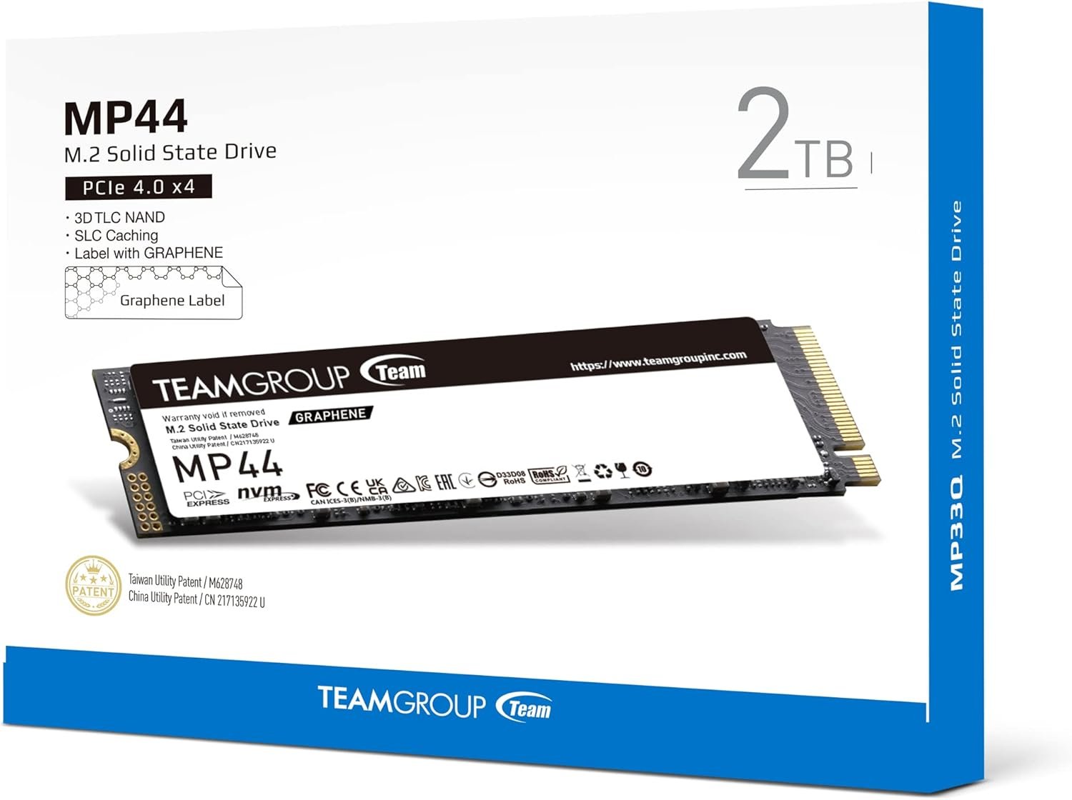 Teamgroup Mp44 2Tb Slc Cache Gen 4X4 M.2 2280 Pcie