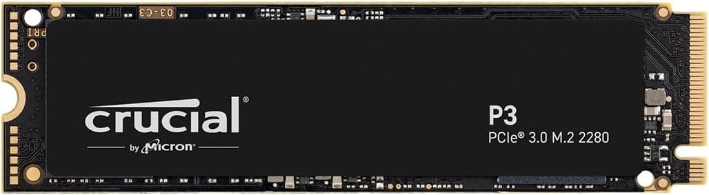 
Crucial P3 2Tb Pcie Gen3 3D Nand Nvme M.2 Ssd, Up To 3500Mb/S 