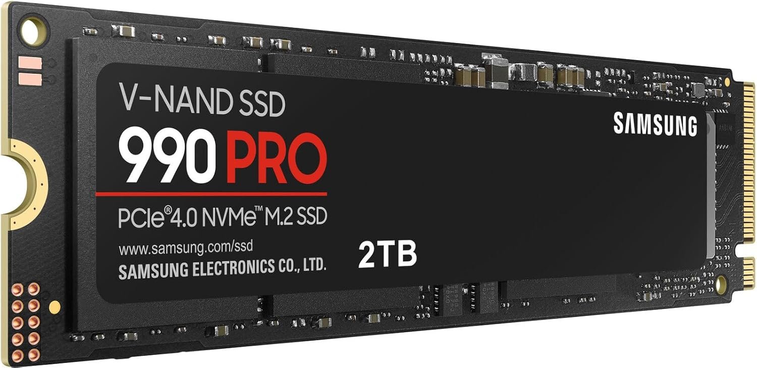 Samsung 990 Pro Ssd Nvme M.2 Pcie Gen4, M.2 2280 Internal Solid State Hard Drive