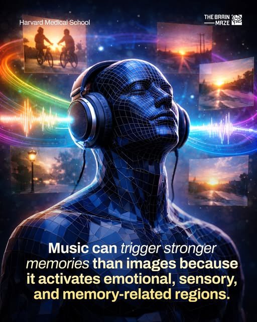Surprising Science Facts Music Often Triggers More Detailed, Emotional, And Vivid Personal Memories Than Visual Cues Because It Activates Multiple Brain Regions At Once, Including Those Responsible For Emotion, Memory, And Sensory Processing.