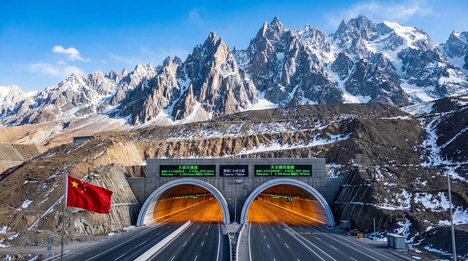 China Opens World'S Longest Expressway Tunnel
