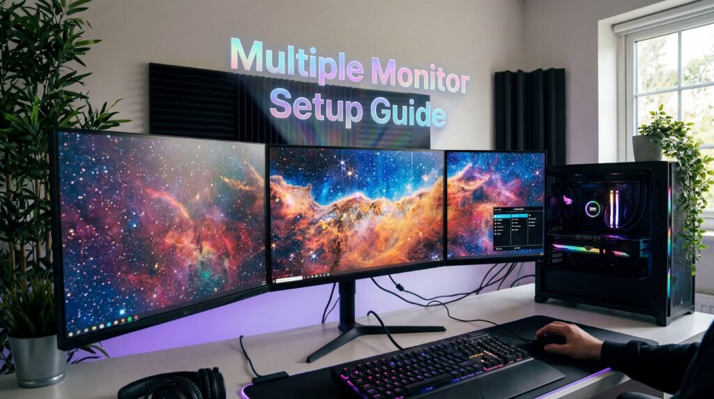 Multiple Monitor Setup মনিটর ও ভিডিও আউটপুটের বিভিন্ন ধরন Multiple Monitor Setup